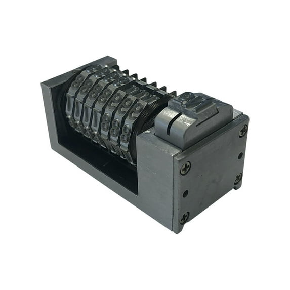 Numbering Machine 5/32" 7 Digits Backward Gothic (Steel) with 3 Drop Zeros