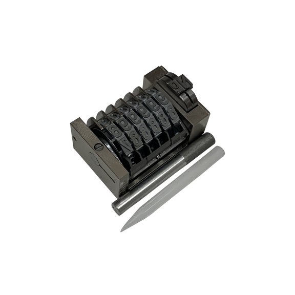 Numbering Machine Leibinger Model 122, 6 Wheel, 5.6 mm Backward Gothic Engraving 22800-00079 Typo