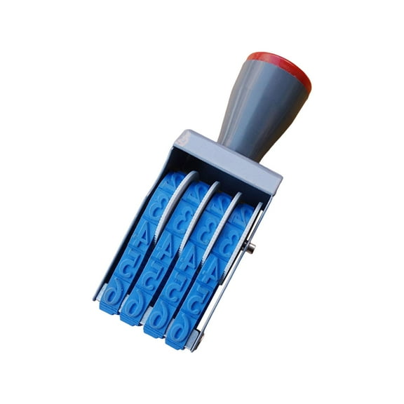 Numbering Stamp Digitals 4 Bands Number Stamp Wheels Rollers for Office Document