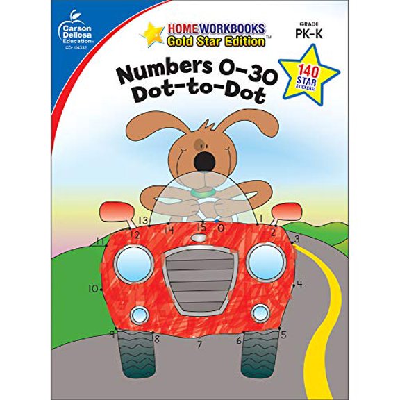 Pre-Owned Numbers 0-30: Dot-To-Dot, Grades Pk - K: Gold Star Edition (Paperback) 1604187638 9781604187632