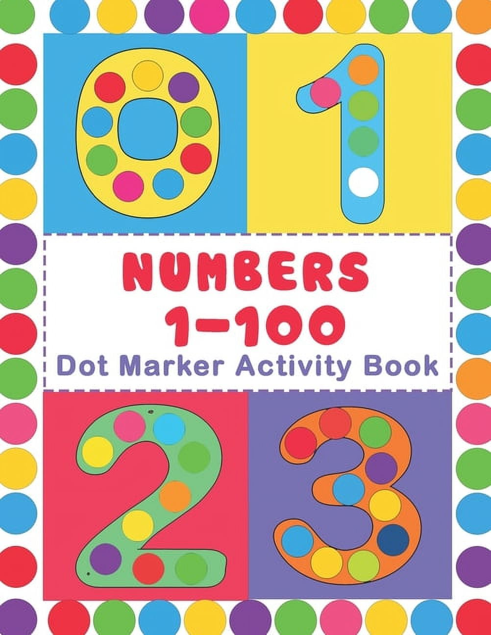 Dot Markers Activity Book Shapes and Numbers: Animals, A Fun Dot markers  Coloring Books For Toddlers Do a Dot Coloring Book for Kids Ages 1-3, 2-4,  3- (Paperback)