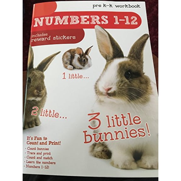 Pre-Owned Numbers 1 - 12 - Bendon Pre - K to K Workbook Paperback