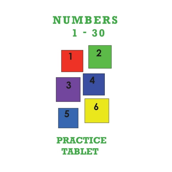 Numbers 1-30 Practice Tablet, (Paperback)
