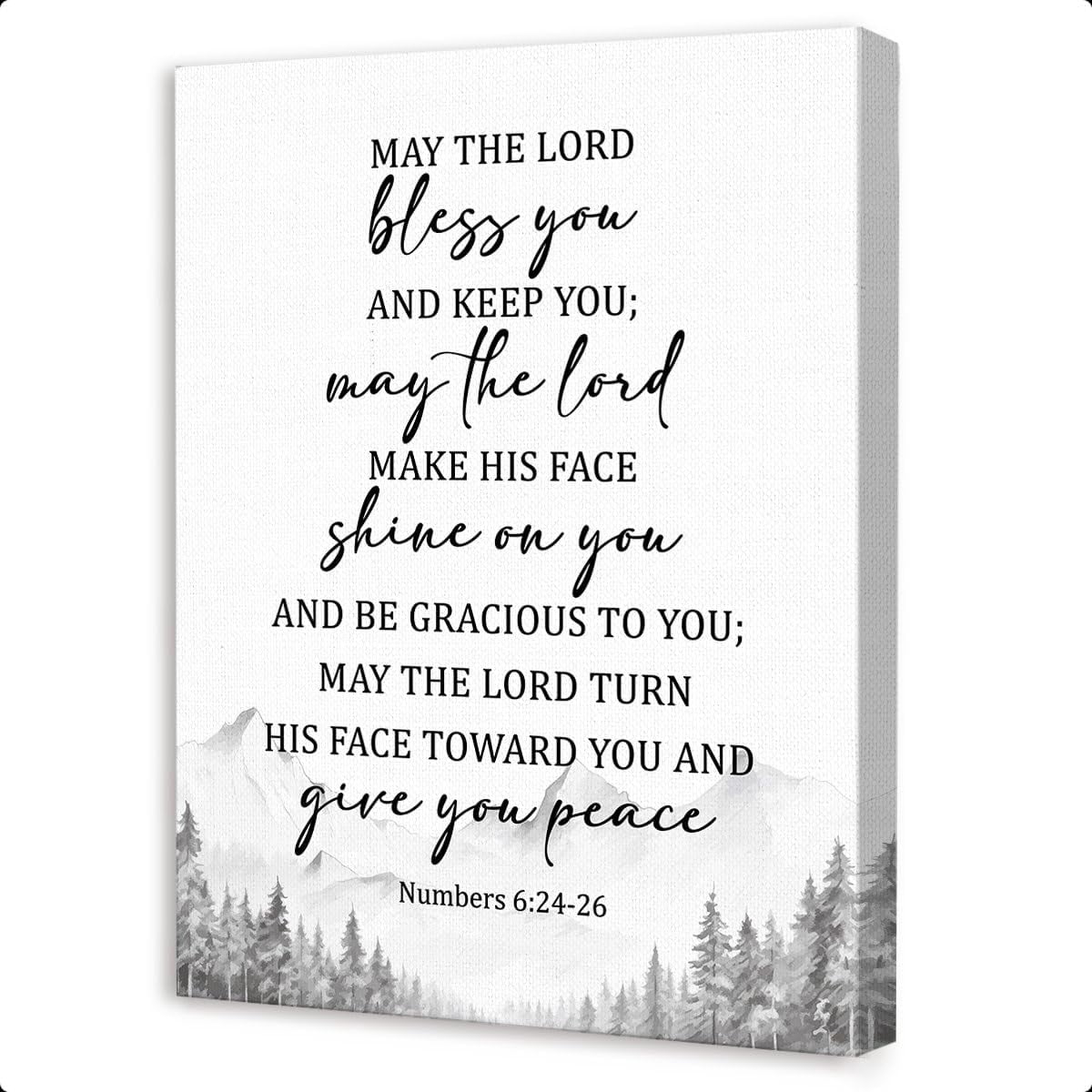 Numbers 6:24-26 May the Lord Bless You and Keep You Wall Art,Christian ...