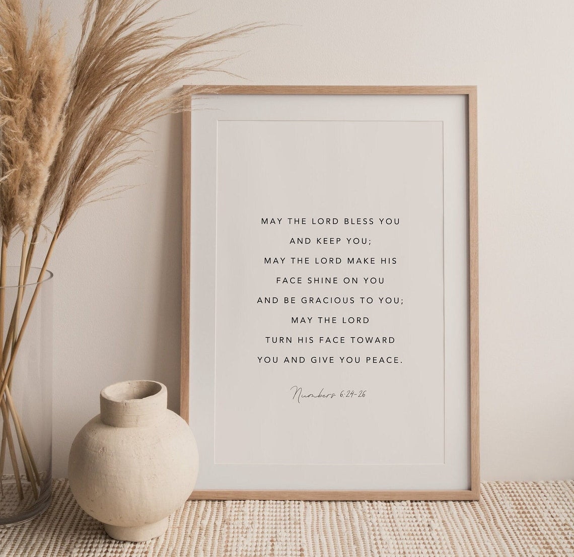 Numbers 6:24-26 May The Lord Bless You And Keep You Bible Verse Wall ...