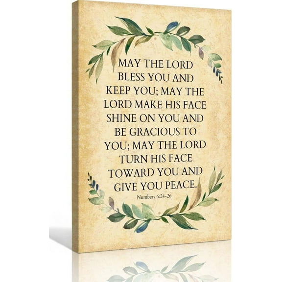 Numbers 6 24-26 Wall Art May The Lord Bless You and Keep You Bible Verse Wall Art Home Decorative Pictures Christian Poster Decoration