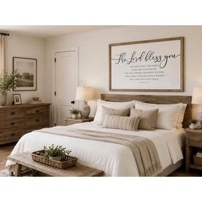 Numbers 6:24 Horizontal Landscape Print, Unframed Paper Poster 8x10in