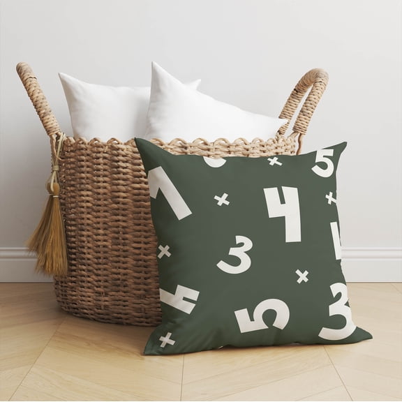 Numbers Chimi Throw Pillow