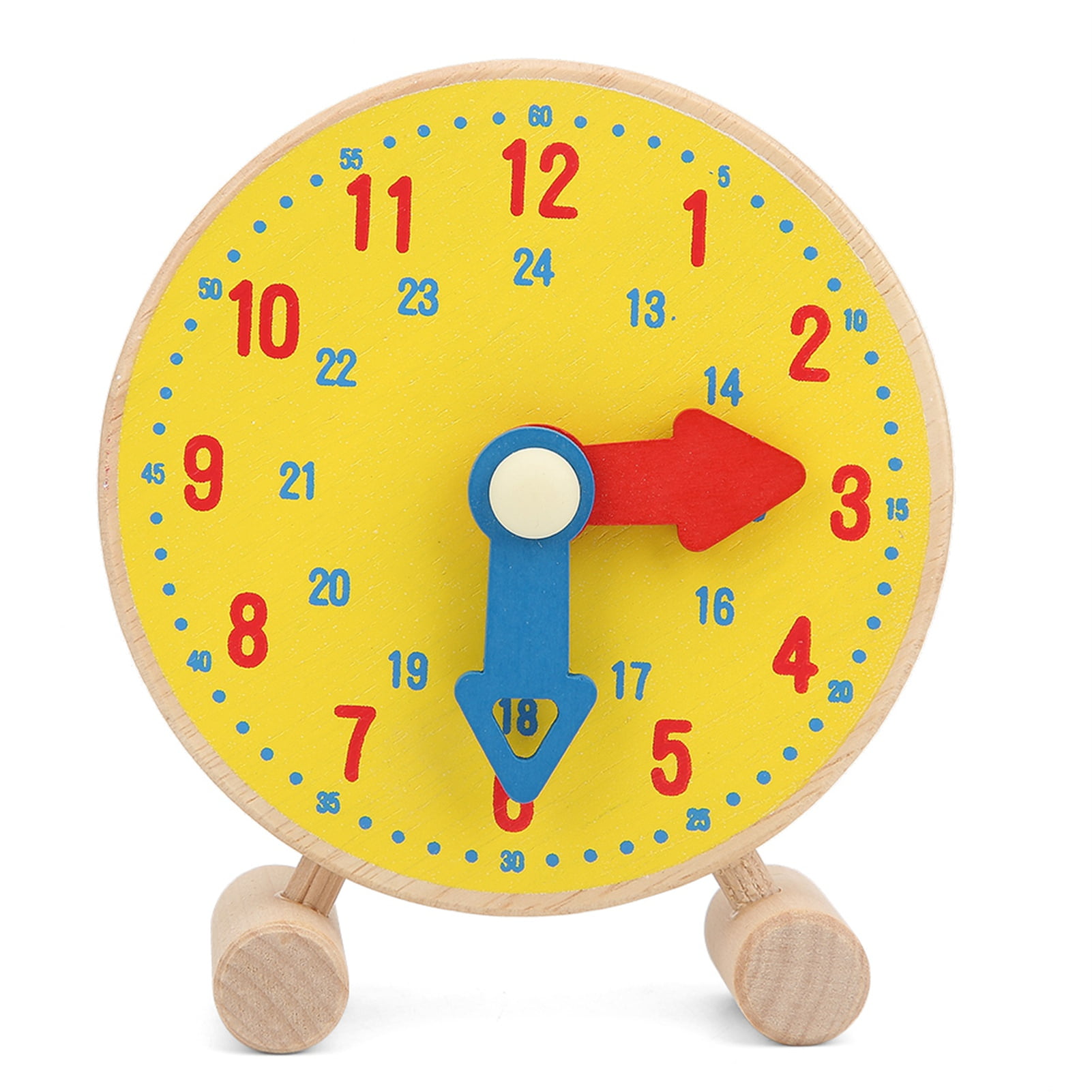 Numbers Clock Model Toy, Colorful Wooden Clock Model Learning