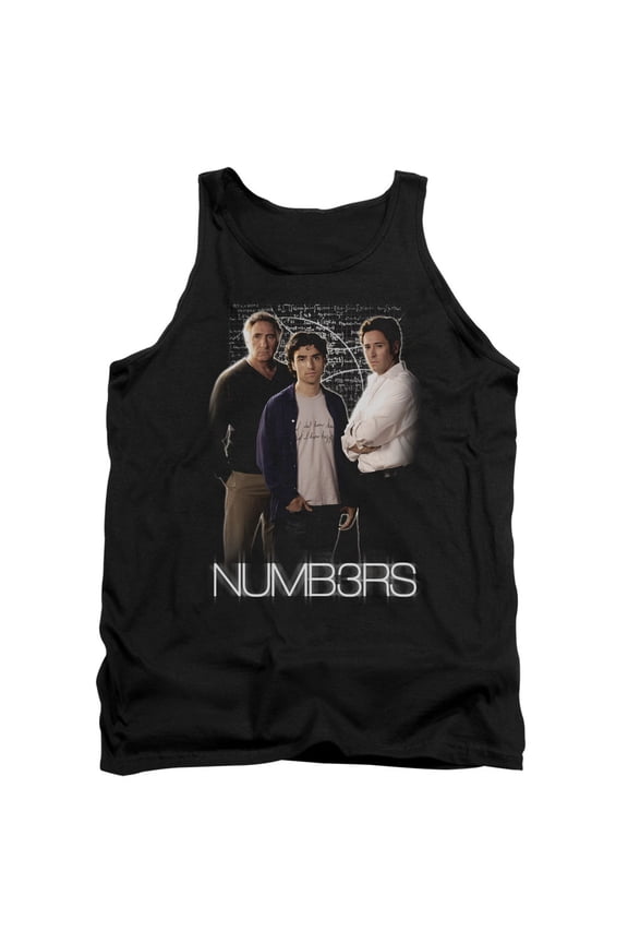 Numbers Equations Adult Tank Top Black