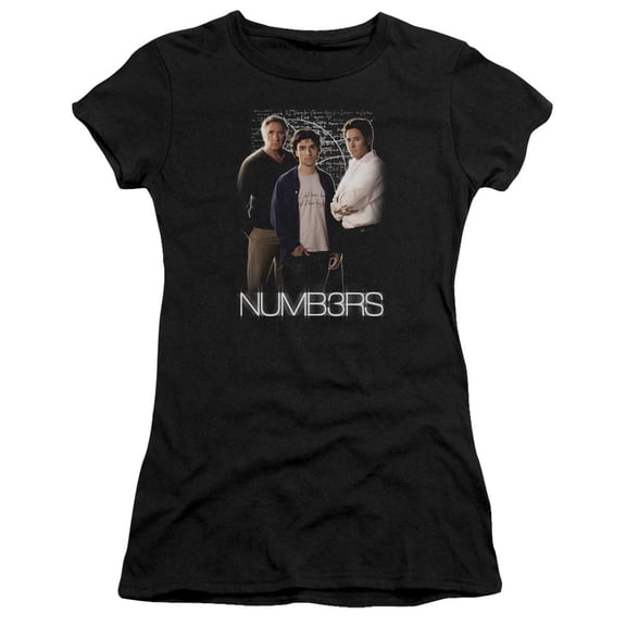 Numbers Equations Junior Women's Sheer T-Shirt Black