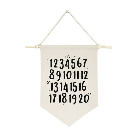 Numbers Hanging Wall Banner