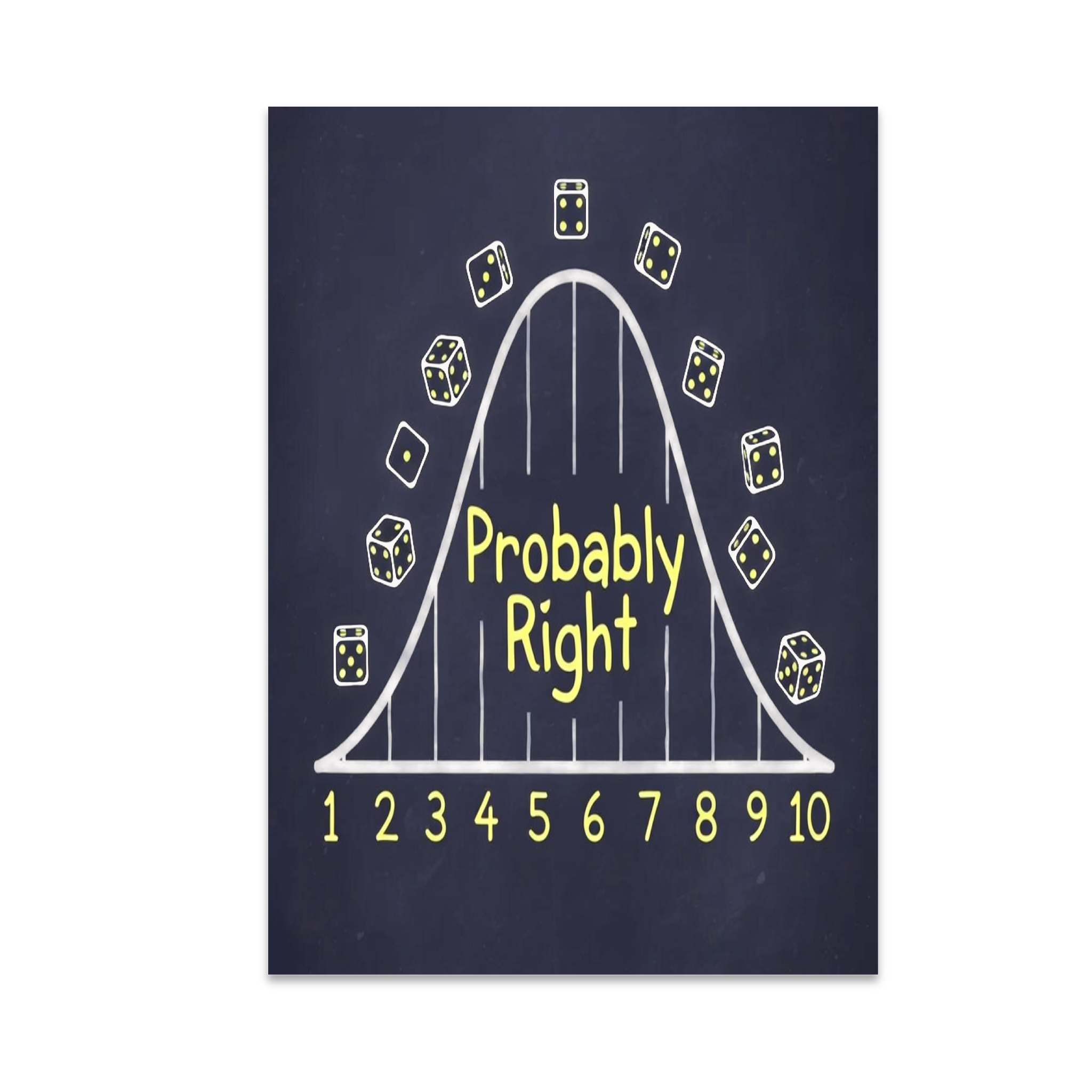 Numbers Know Best - Math Probability Wall Art - 13x19 Poster Print ...