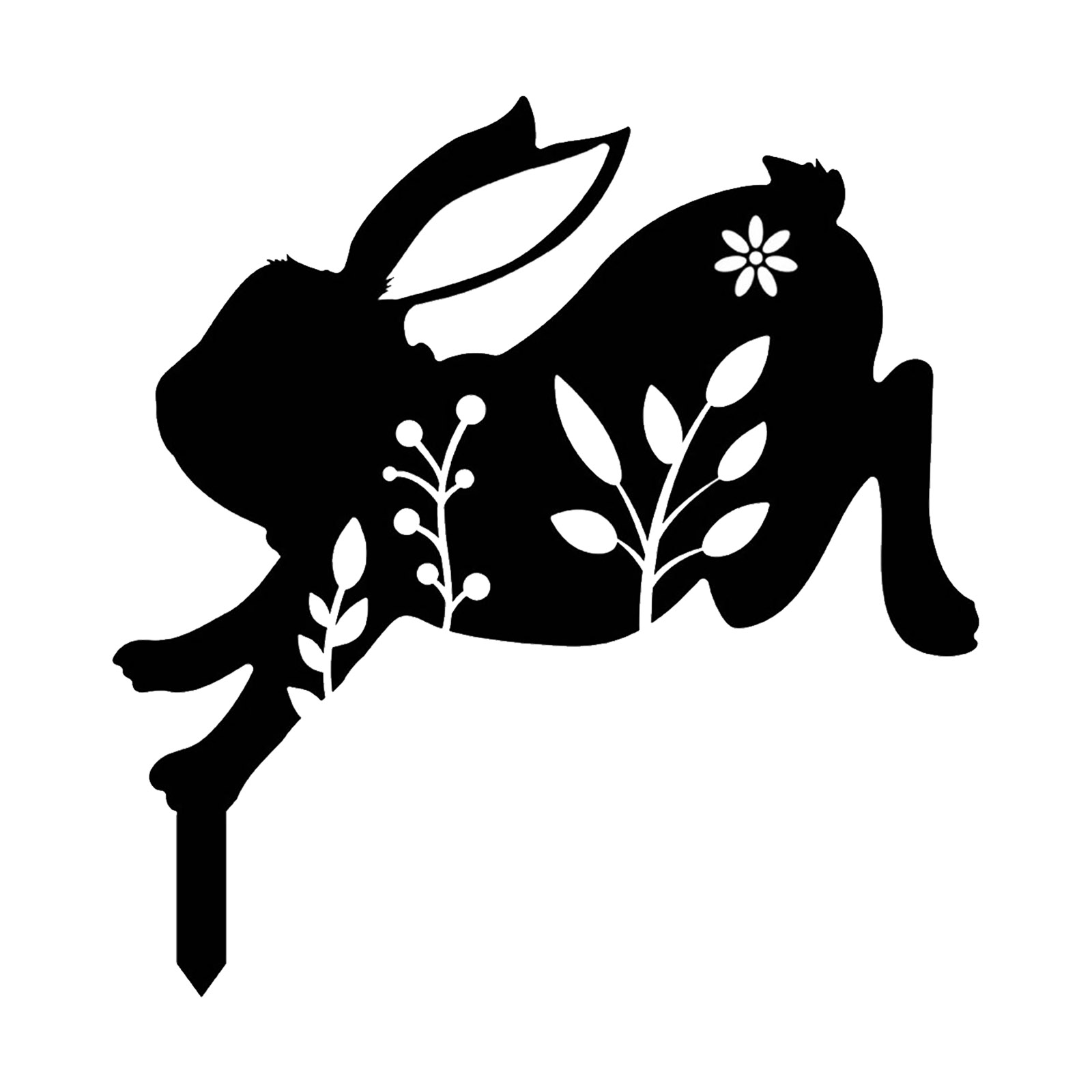 Numbers Light Solar Garden Fence Metal Dog Signs Garden for Outdoors