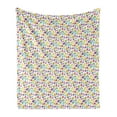 thumbnail image 1 of Numbers Soft Flannel Fleece Blanket, Bubble Style Numbers Equation Division Addition Multiplication Themed Children Math, Cozy Plush for Indoor and Outdoor Use, 70" x 90", Multicolor, by Ambesonne, 1 of 5