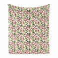 thumbnail image 1 of Numbers Soft Flannel Fleece Throw Blanket, Continuous Colorful Art Style Counting Childish Mathematics Themed Pattern, Cozy Plush for Indoor and Outdoor Use, 50" x 60", White Multicolor, by Ambesonne, 1 of 5