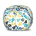 thumbnail image 1 of Numbers Storage Toy Bag Chair, Math Themed Numbers Pattern Algebra Learning Themes Colorful Image, Stuffed Animal Organizer Washable Bag, Large Size, Multicolor, by Ambesonne, 1 of 3