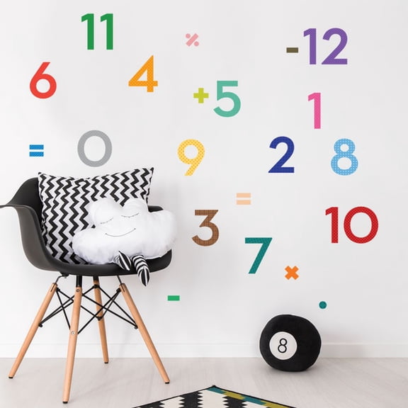 Numbers Vinyl Wall Sticker - Small