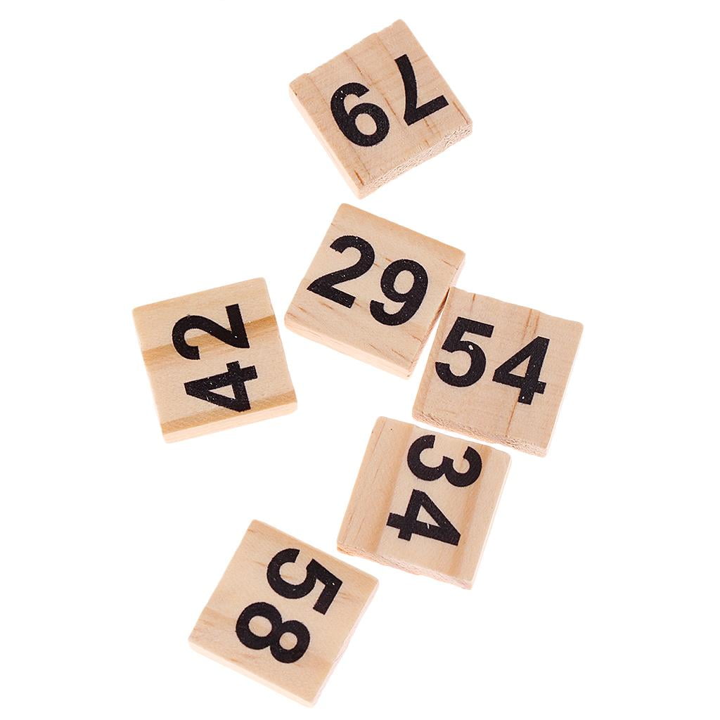 Numbers Wooden Cubes 100 Pcs - 2x2 Natural Unfinished Wooden Blocks - Craft Cubes for , Art & Crafts, Number Projects 1-100numbers
