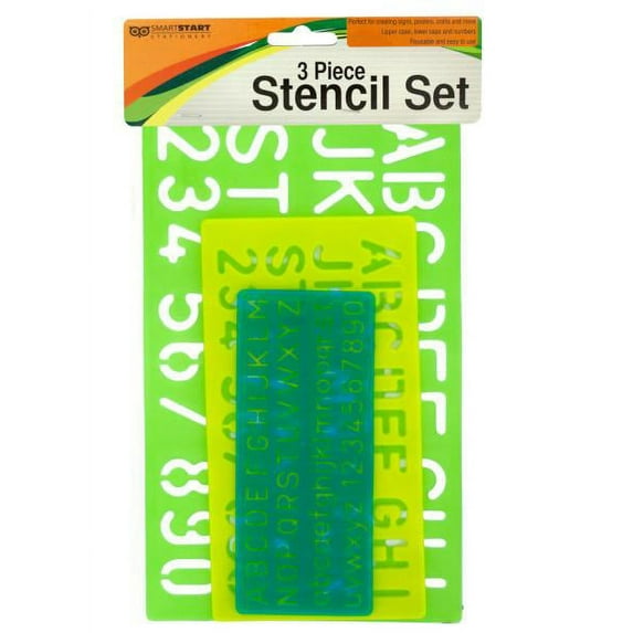 Numbers & Letters Stencil Set (Available in a pack of 12)
