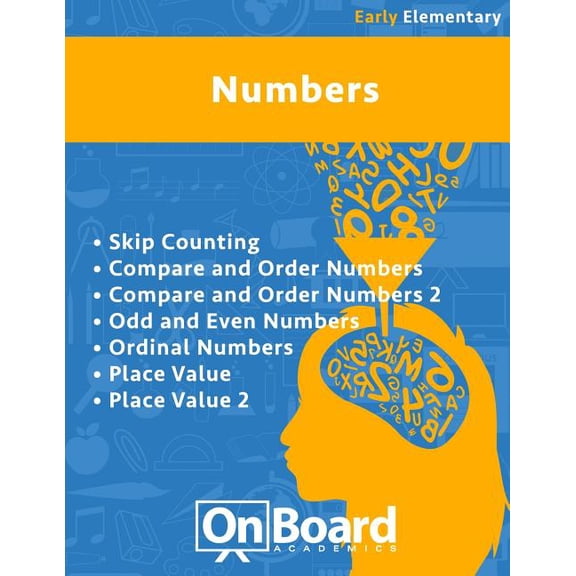 Numbers (early elementary) : Skip Counting, Compare and Order Numbers 1 & 2, Odd and Even Numbers, Ordinal Numbers, Place Value 1& 2 (Paperback)