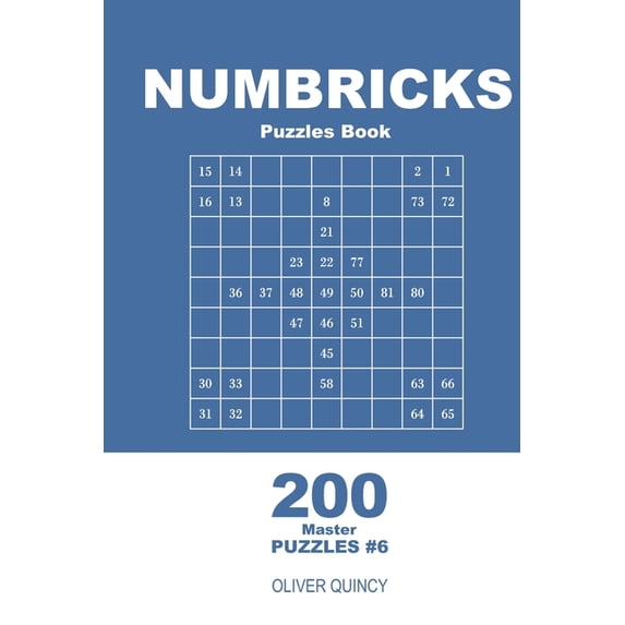 Master Numbricks Puzzles Book - 200 Master Puzzles 9x9 (Volume 6), Book 6, (Paperback)