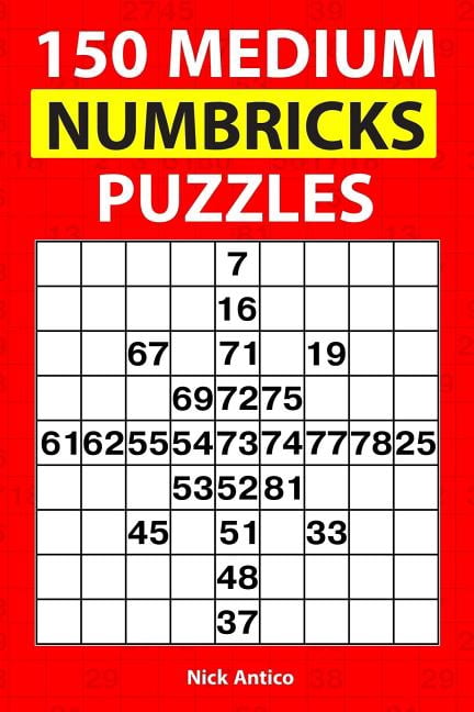 Numbricks Puzzles Books 150 Medium Numbricks Puzzles, Book 1, (Paperback)