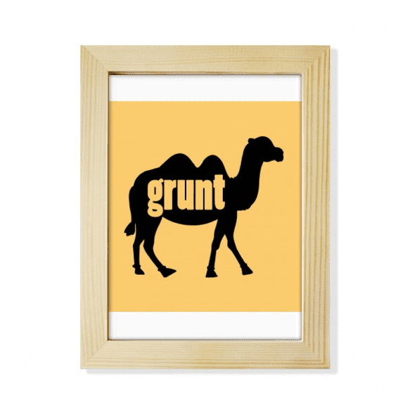 Numel Desert Caravan Sound Desktop Adorn Photo Frame Display Art Painting Wooden