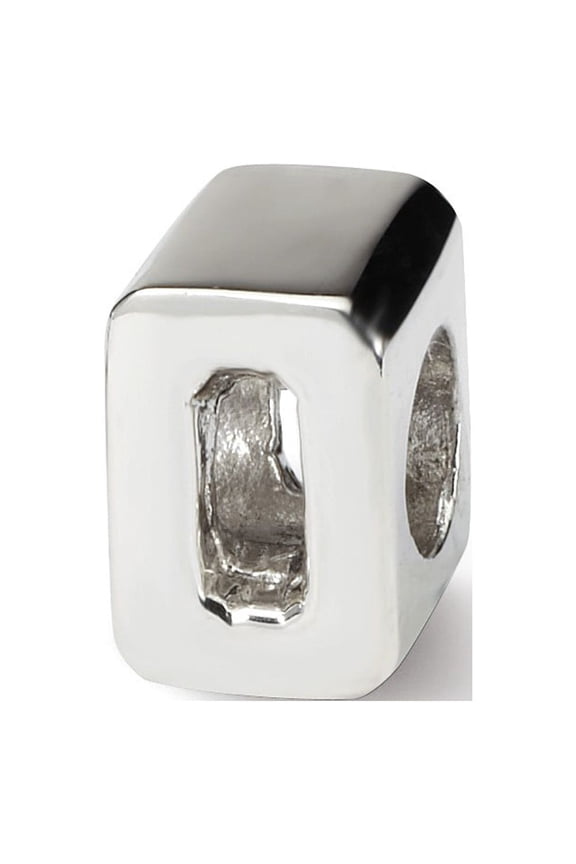 Numeral 0 Charm .925 Sterling Silver Reflection Beads