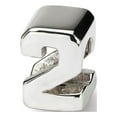 thumbnail image 1 of Numeral 2 Charm .925 Sterling Silver Reflection Beads, 1 of 5