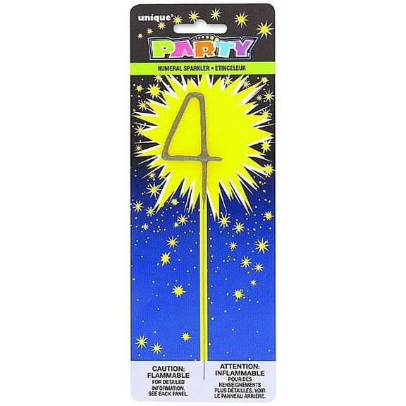 Numeral 7 Cake Sparkler