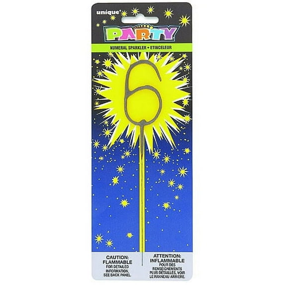 Numeral 7 Cake Sparkler