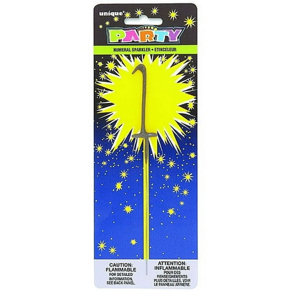 Numeral 7 Cake Sparkler