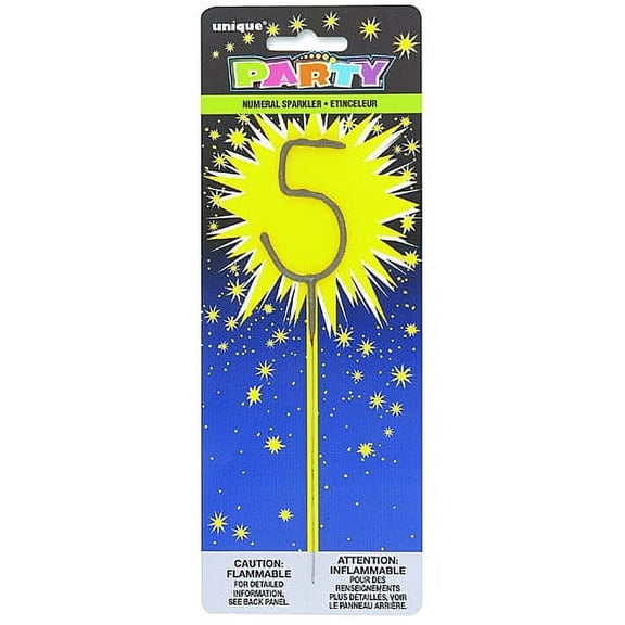 Numeral 7 Cake Sparkler