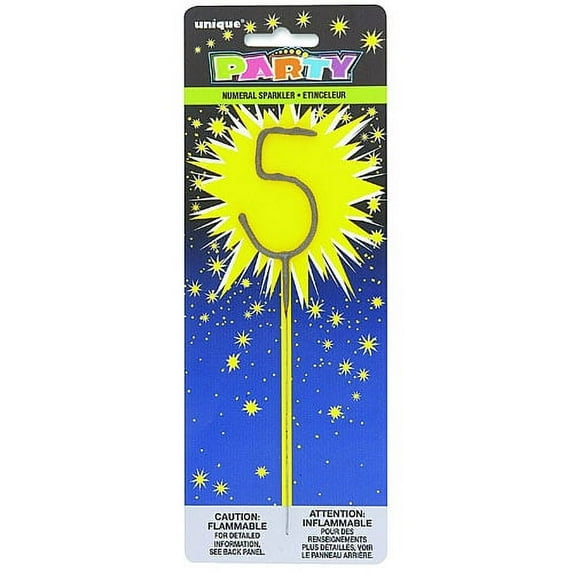 Numeral 7 Cake Sparkler