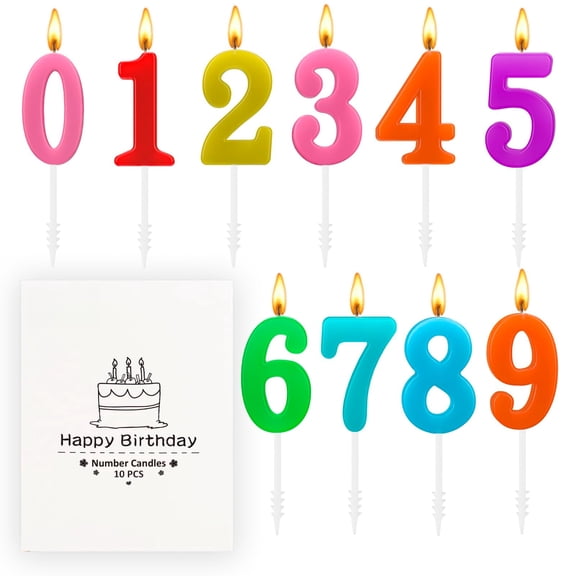 Numeral Birthday Candles