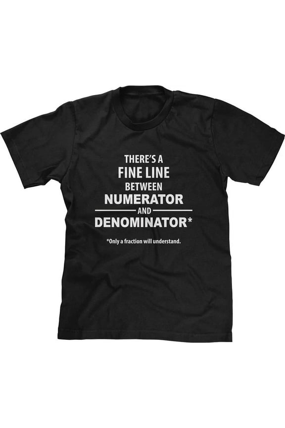 Numerator And Denominator Nerd Math Study School Funny Text Shirt, Unisex T-Shirt