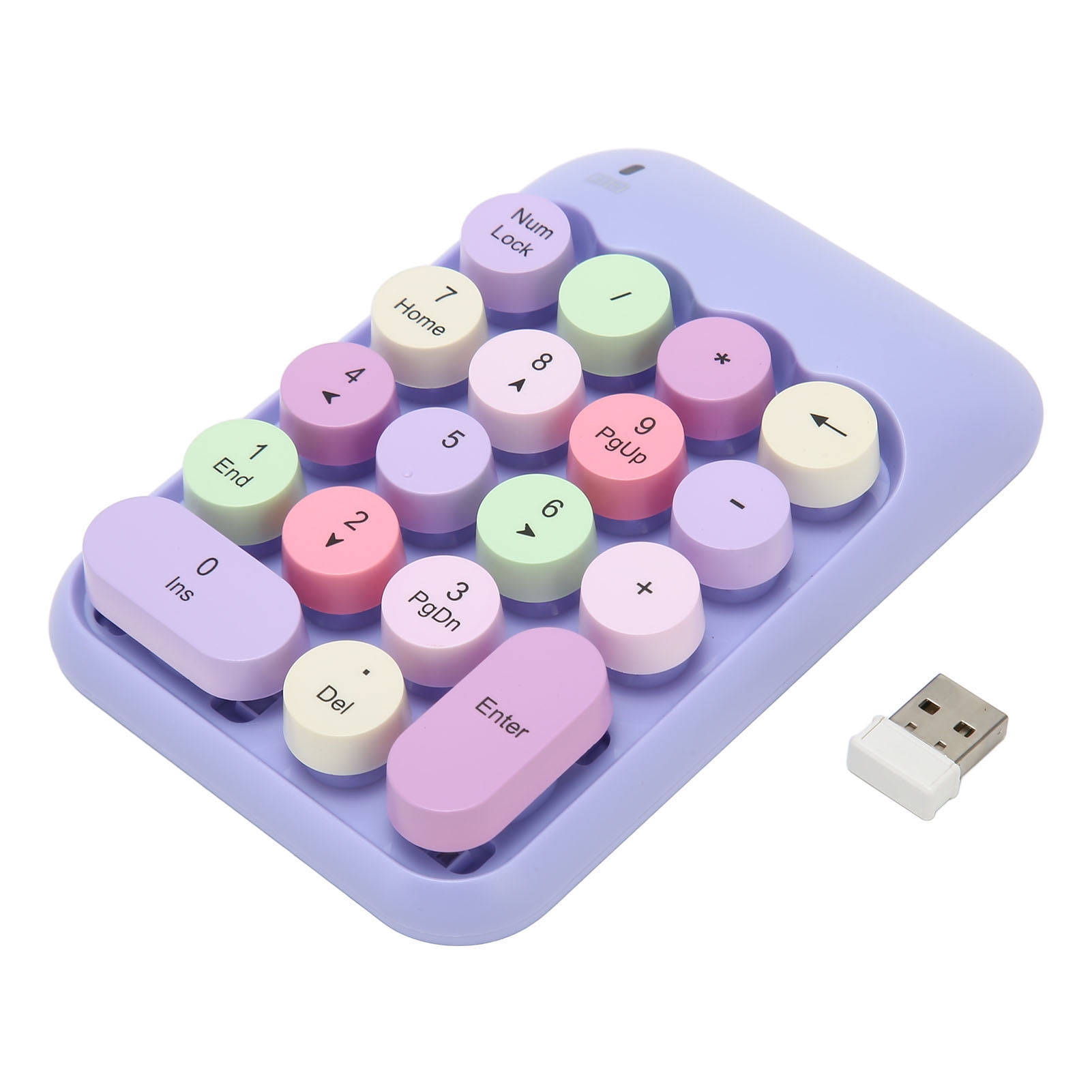 Numeric Keypad, 18 Keys One Hand 2.4GHz Wireless Number Pad For Laptop