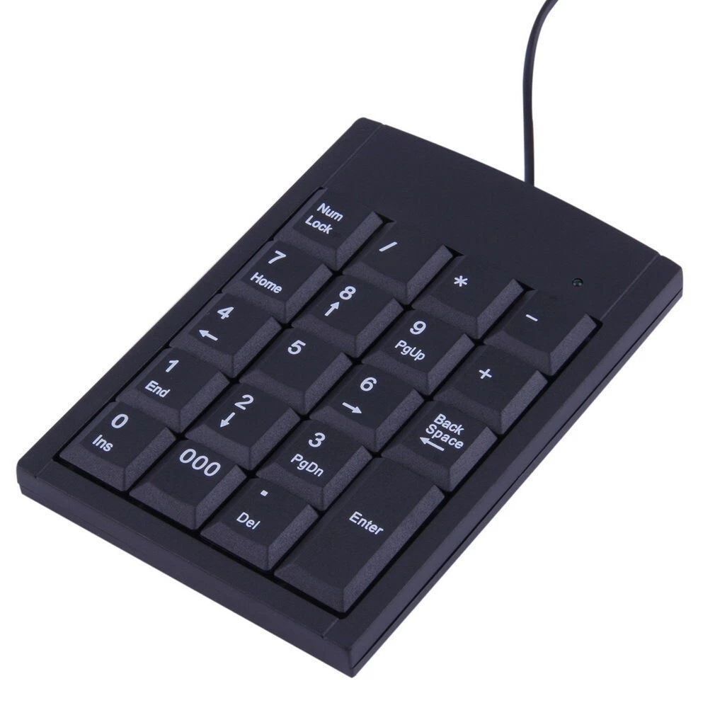 Numeric Keypad Number 18 Keys Pad Keyboard With Usb Cable For Laptop ...