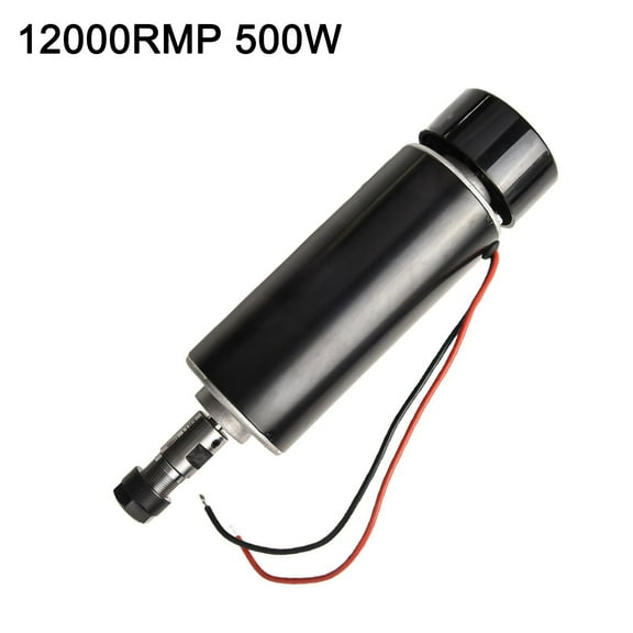 Numerical Control DC Rotating Motor, Spindle Motor 500W 48V 12000RPM ER16 Collet for CNC Engraving Router Drilling Wood Carving PCB High Precision Tool