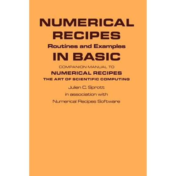Pre-Owned Numerical Recipes in Basic 1ed Paperback