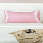 Numerous Satin Silk Pillowcase Satin Silk Pillowcase Suitable for Hair and Skin, Standard Size with Hidden Zipper, Soft Breathable Glassy and Cool51x137cm