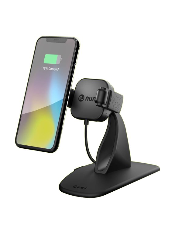 Numi Air Dock Plus Combo Pack - Wireless Car Phone Mount and Phone Charger with Sticky Pad - 10-Watt Fast Charger - Car Vent Phone Mount
