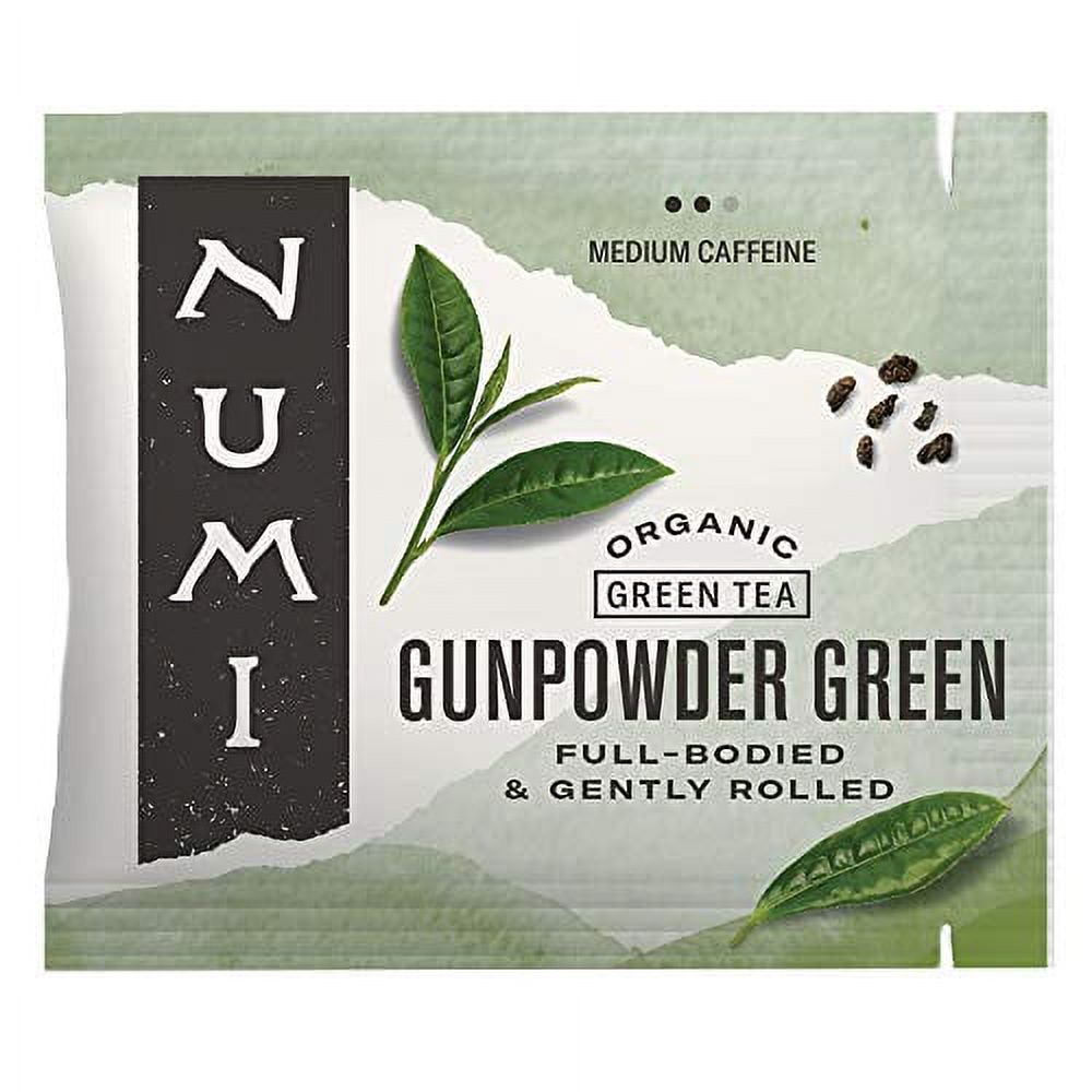 Numi Organic Gunpowder Green Tea, 100 Tea Bags, FullBodied & Gently