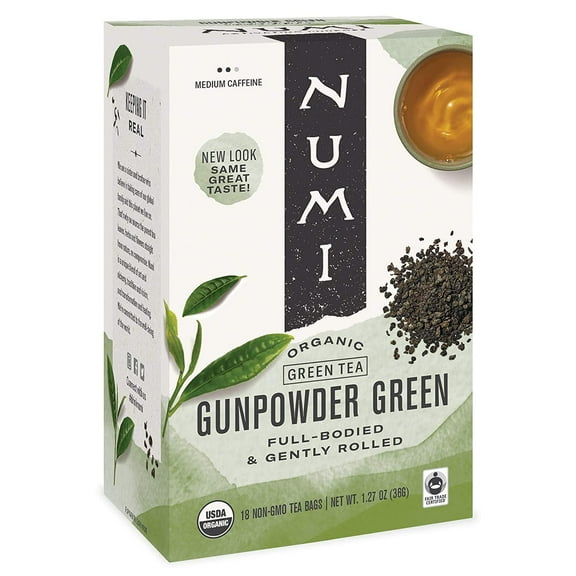 Numi Organic Gunpowder Green Tea 18 Tea Bags Pack of 2