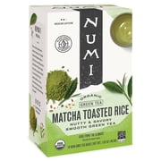 Numi Organic Matcha Toasted Rice Tea, 18 Count Microplastic Free Tea Bags