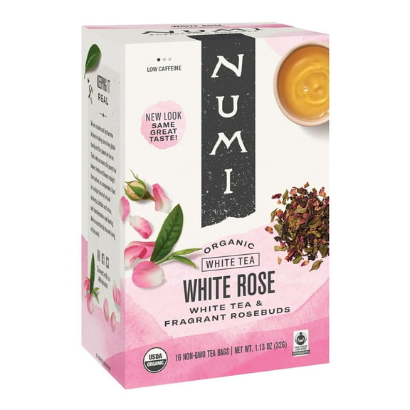 Numi Organic White Rose Tea 1.13 oz. Pack of 2
