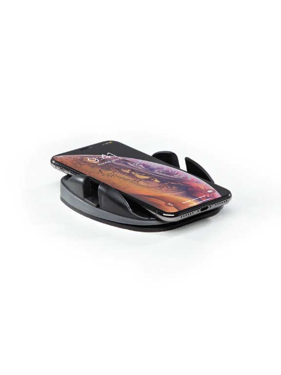 : Smart Dock - Black, Dashboard Phone Mount - Secure Flex Grip Holder, Reusable Non-Adhesive Sticky Pad, Anti-Slip, Universal Car & Auto Accessory