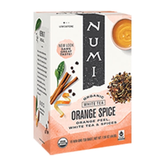 Numi White Orange Spice Tea cs 6/18 ct