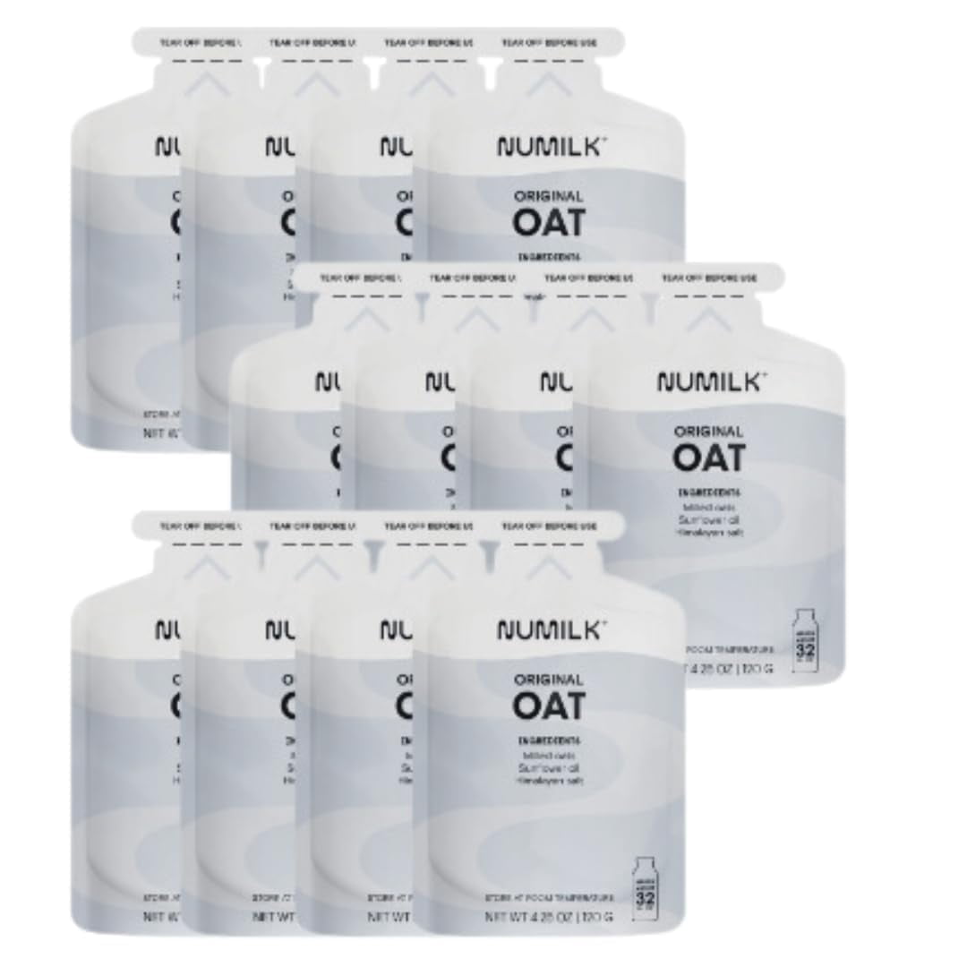 Numilk Pouches 4-Pack – Original Almond, Makes 32oz Plant-Based Milk Each (Use With Numilk Machine)